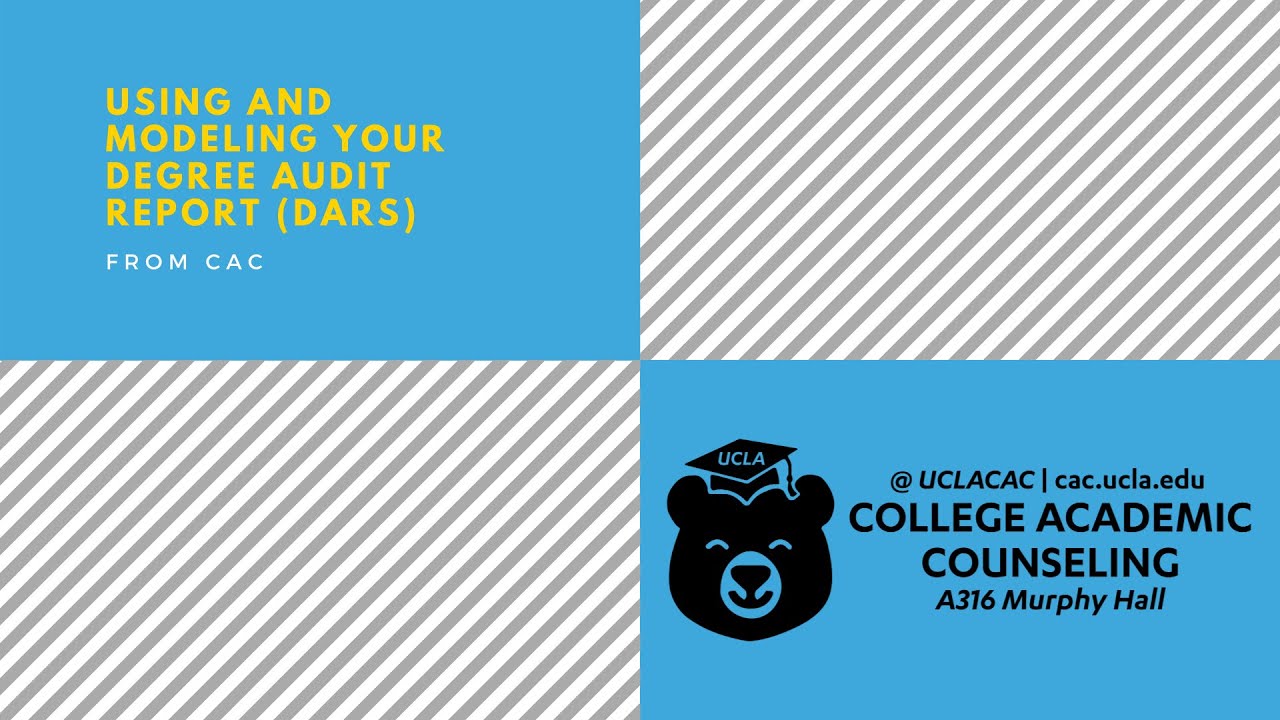 Using and Modeling Your Degree Audit Report